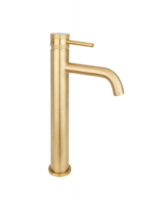 Tall Mono Basin Mixer -  Core Brushed Brass