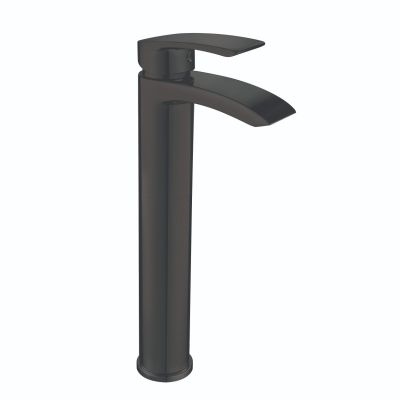 Tall Mono Basin Mixer - Belini Black