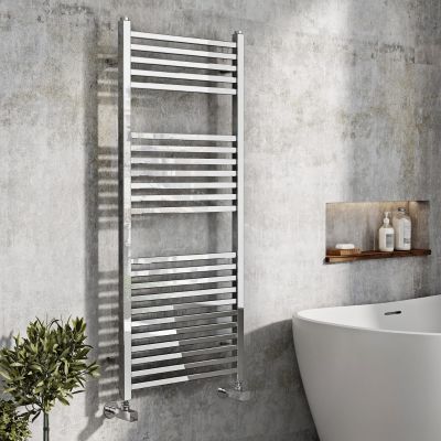 Simona Designer Chrome Towel Rail - 3 sizes available 