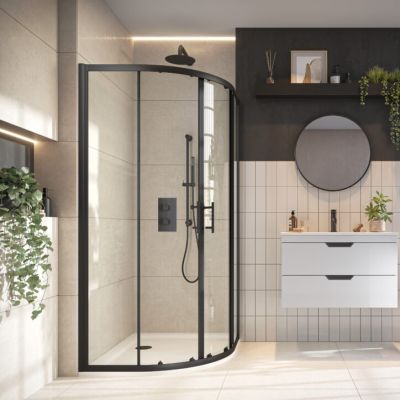 Black Double Door Quadrant
