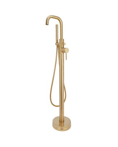 Freestanding Bath Shower Mixer - Core Brushed Brass