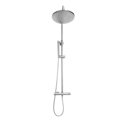 Chrome Round Rigid Riser Shower