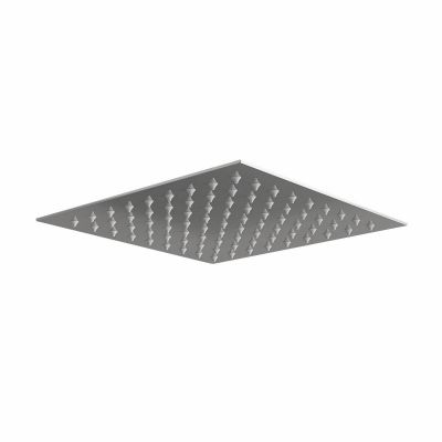 Chrome Square Shower Head 400mm with Arm Options