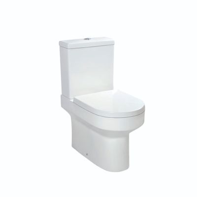 Rimless Spa Open Back Pan Including Cistern & D Shape Soft Close Seat