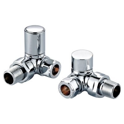 Modern Towel Rail Corner Valves (Pair)