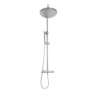 Chrome Round Rigid Riser Shower