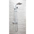 Elliot Chrome Square Rigid Riser Shower