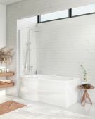 P Shape Shower bath