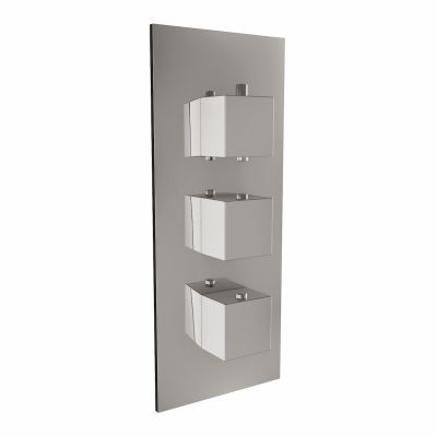 Triple Square Handle, 2 Outlet Concealed Valve