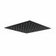 Black Square Shower Head 300mm with Arm Options